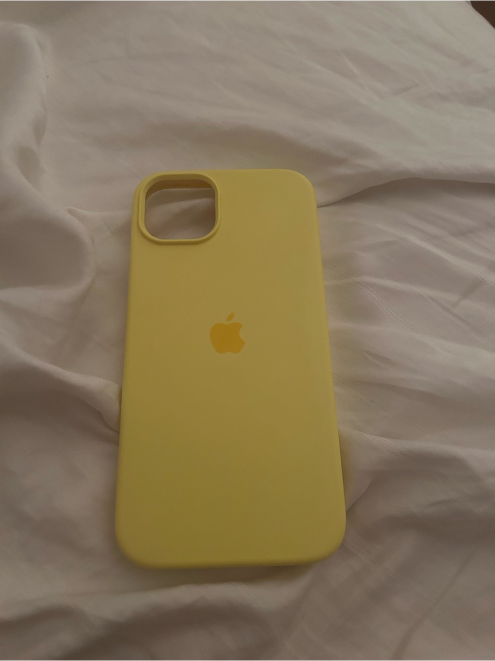 Apple Yellow Silicone iPhone Case with Apple Logo
